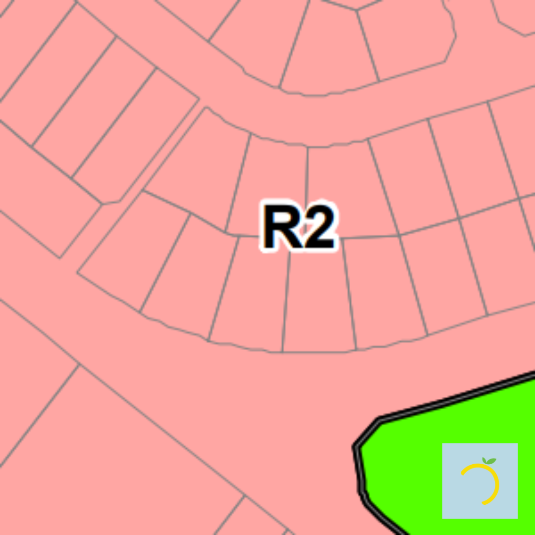 An example of R2 Zoning Map